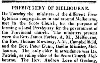 [Port Phillip Patriot and Melbourne Advertiser]